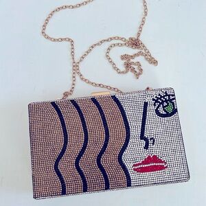 Like New! FLADA Luxury Crystal Evening Bag